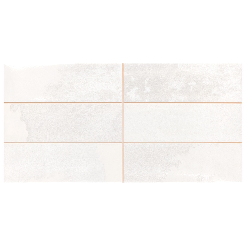 Kings Luxe Tradition Brick White 7-7/8 in. x 15-3/4 in. Ceramic Wall Tile