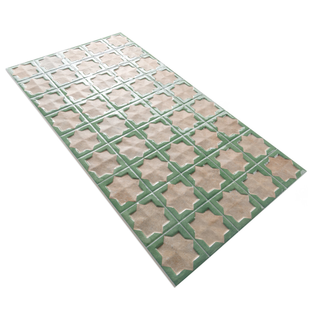 Tetuan Astre Cotto Emerald 12-1/8 in. x 21-7/8 in. Porcelain Wall Tile