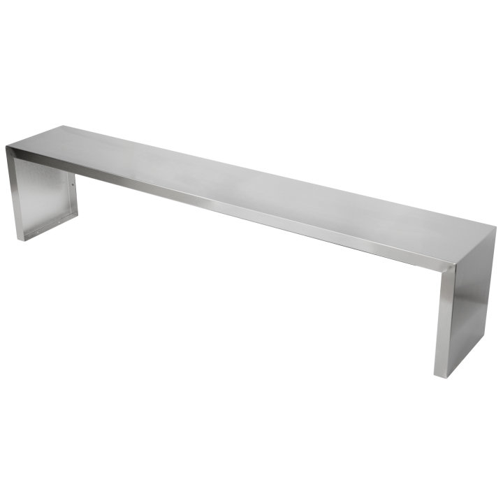 61 ¼-inch Servewell® stainless steel single-deck overshelf