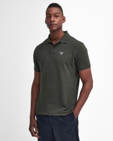 Tartan Pique Polo Shirt Seaweed