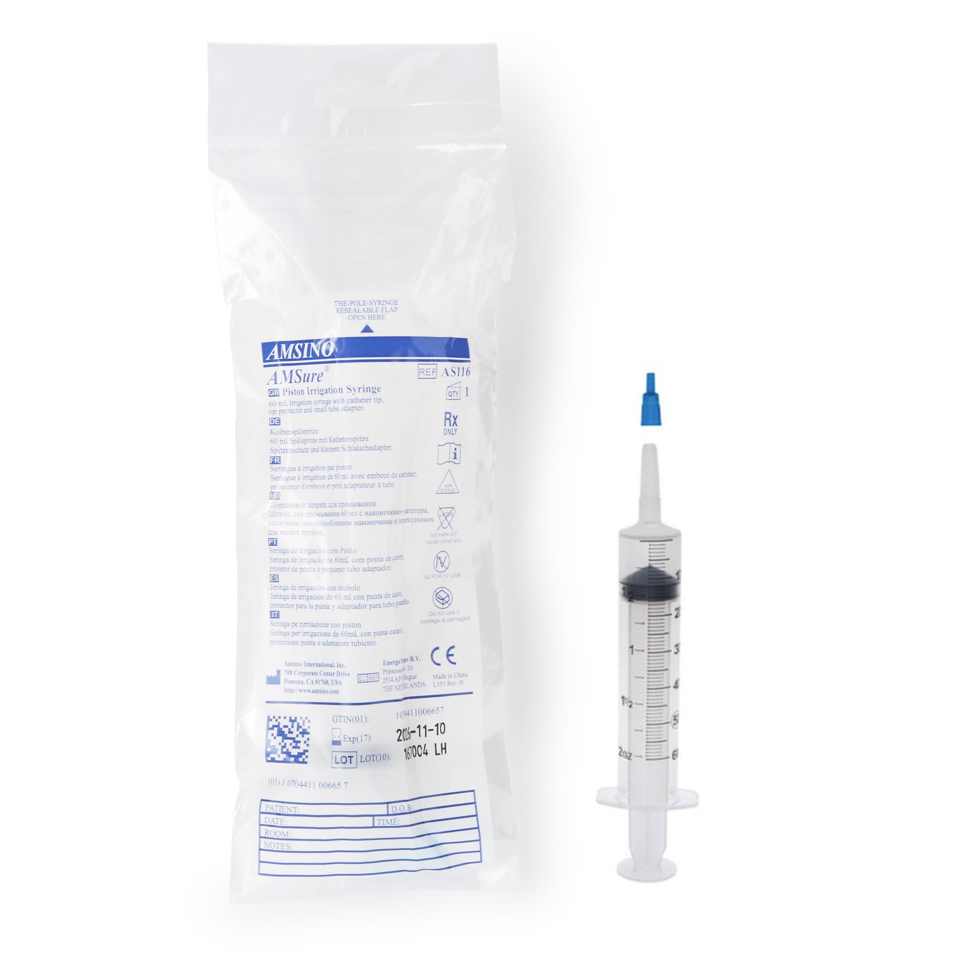 AMSure® Pole Syringes® Enteral Feeding / Irrigation Syringe
