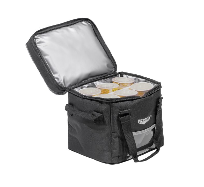 Small 1-Series catering bag with vinyl liner and removable 6-compartment divider