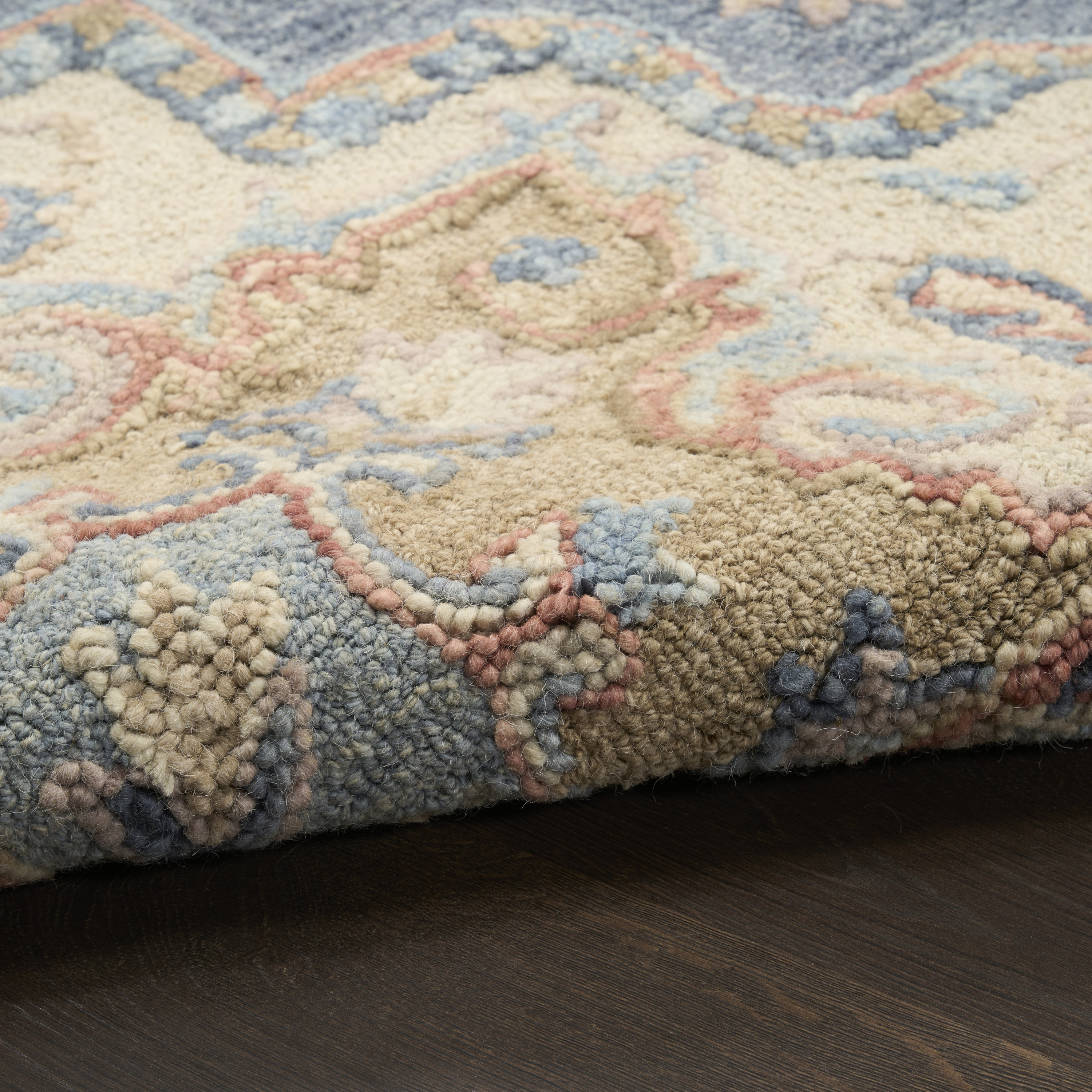 Nourison Maison 9'9" x 13'9" Blue Ivory Vintage Indoor Rug