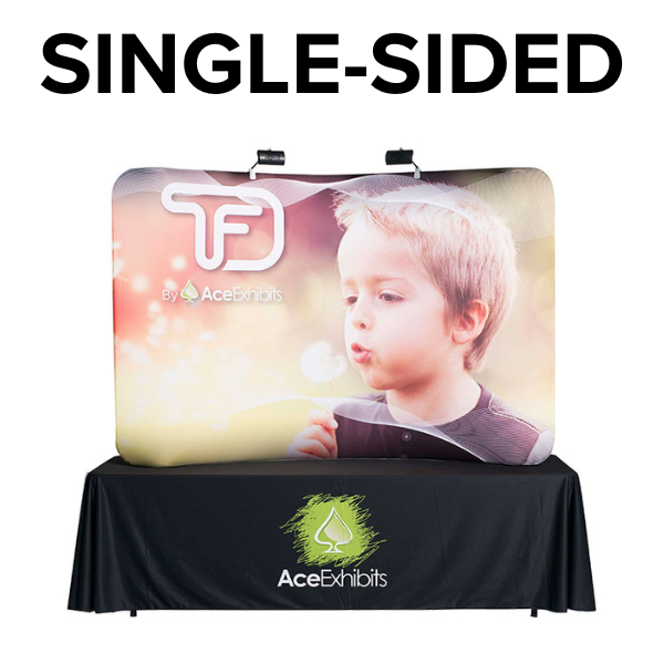 8'w x 5'h Curved Single-Sided Graphic