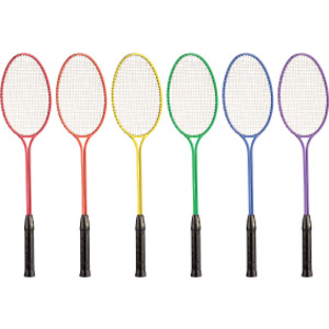 Tempered Steel Twin Shaft Badminton Racket Set