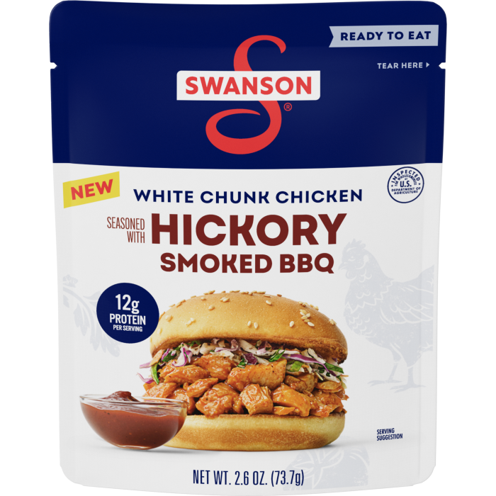 Hickory Smoked BBQ White Chunk Fully Cooked Chicken
