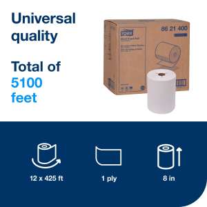 Tork, H86 Universal, 425ft Roll Towel, 1 ply, White