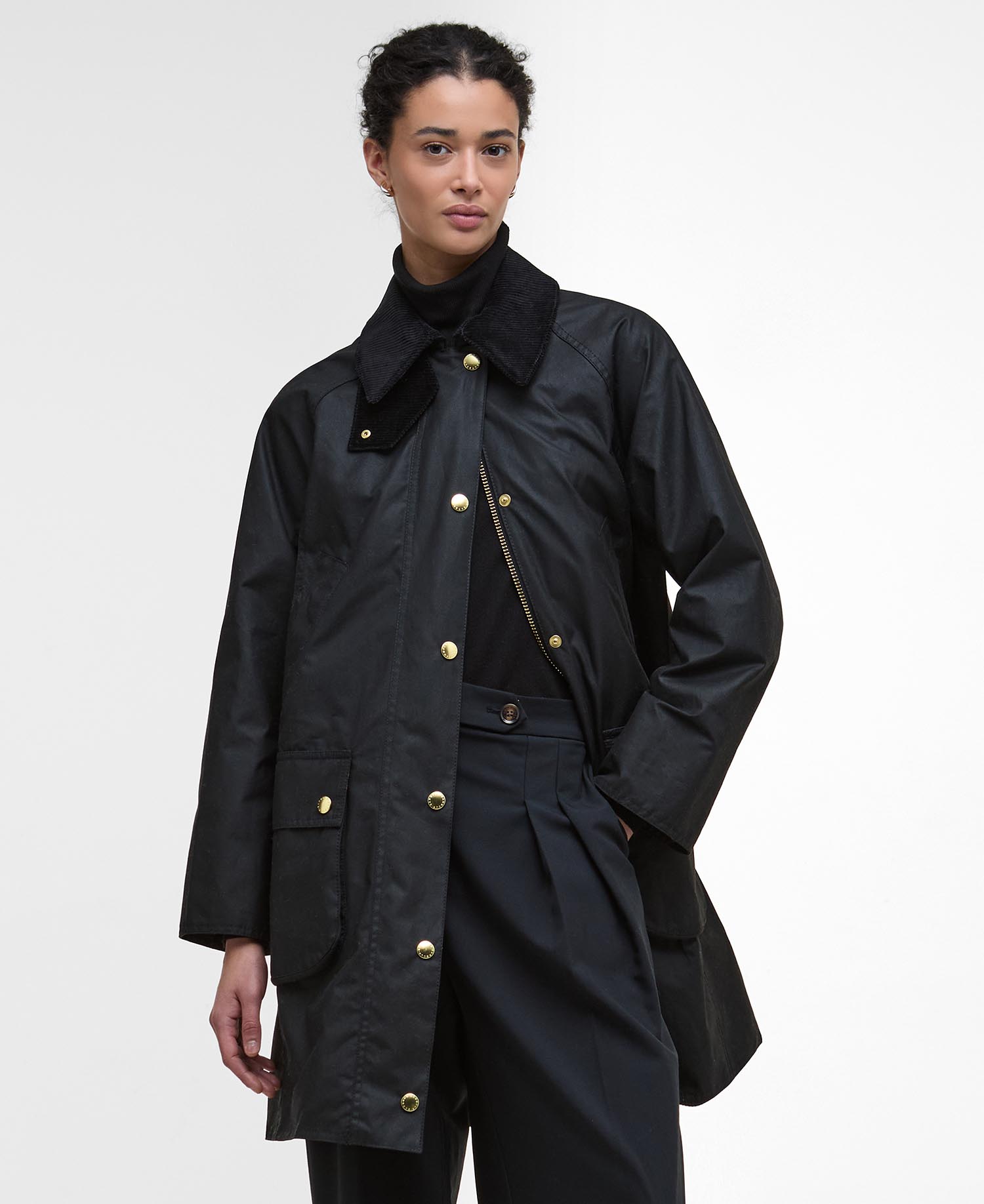 Long Beadnell Waxed Jacket image number 0