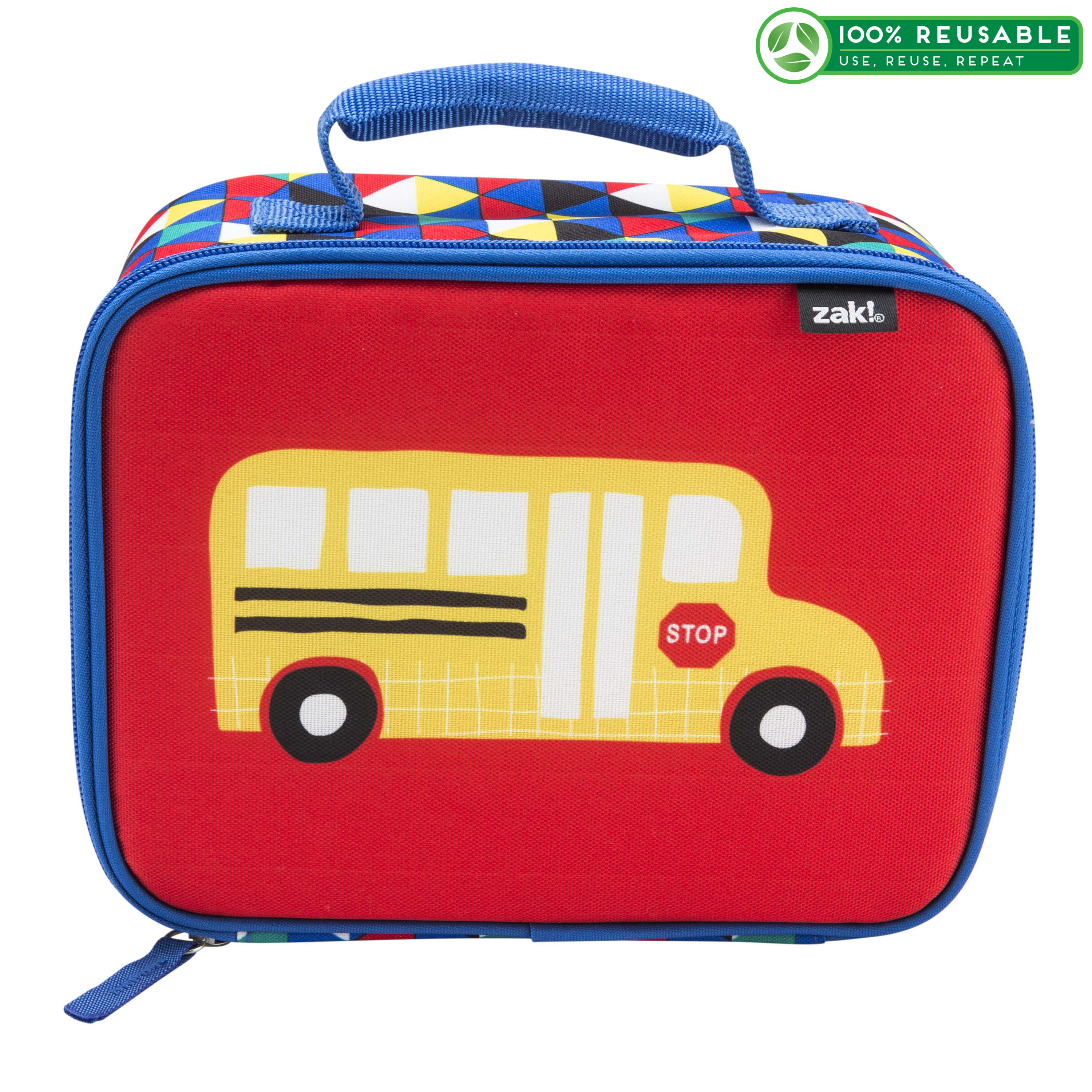 Grid Lock Insulated Reusable Lunch Bag, Buses slideshow image 1 Grid Lock Insulated Reusable Lunch Bag, Buses slideshow image 1