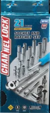 34212 21pc 1/4" Metric Drive Socket Set
