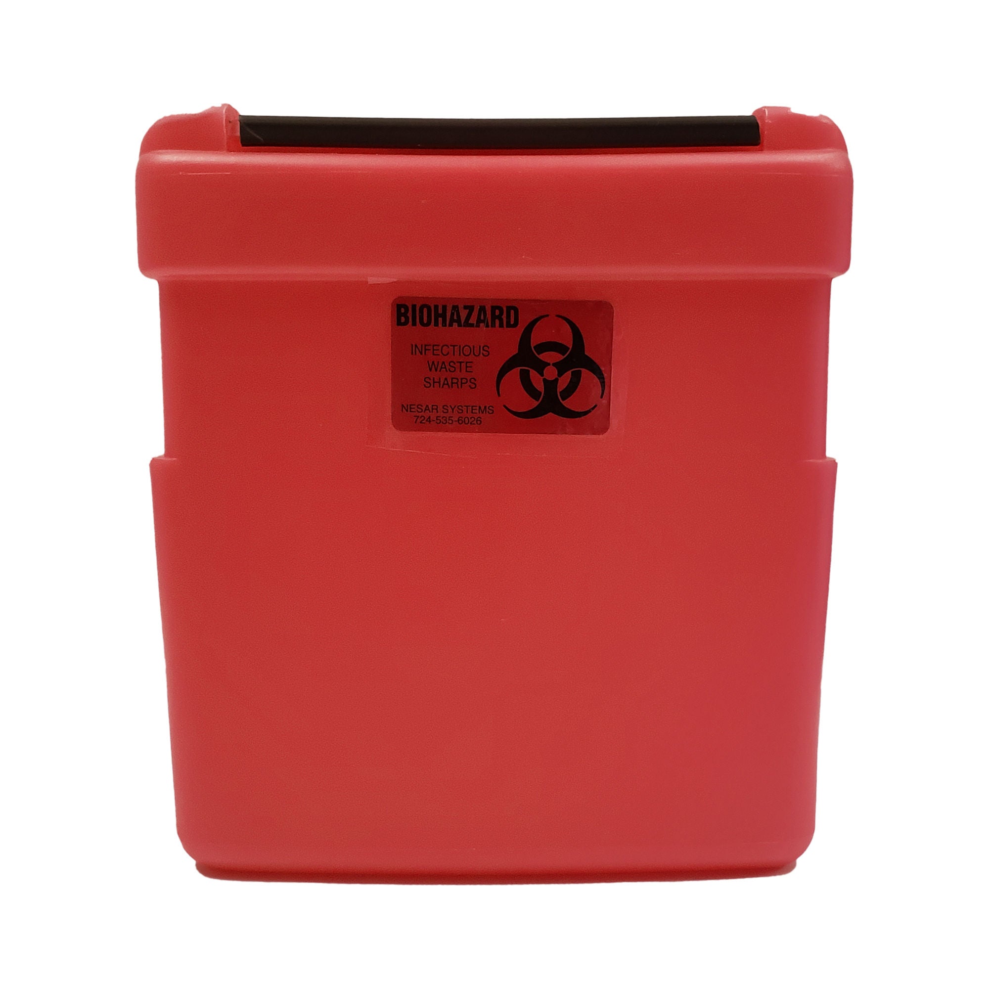 Nesar Systems Replacement Radioactive Sharps Container, 1 Gal., 8.5 x 4 x 9 Inch