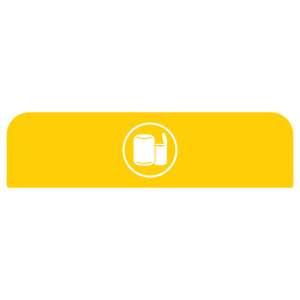 Rubbermaid Commercial, Configure™, Cans, 33gal, Yellow, Receptacle Label Kit