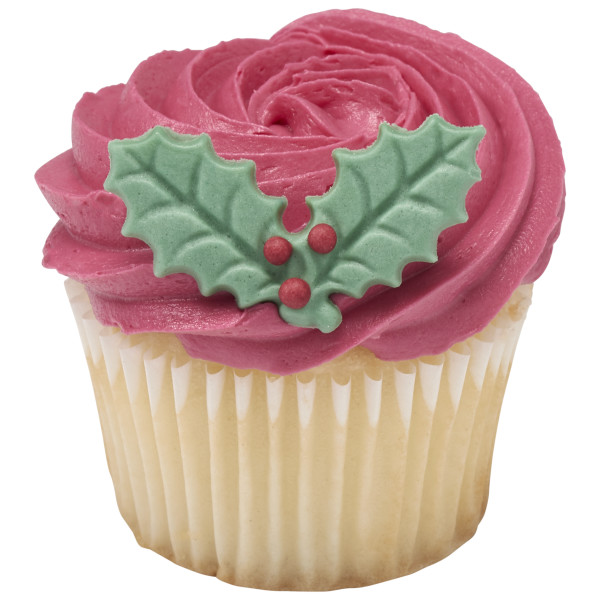 Holly Leaves & Berries Shapes Made Simply™ SugarStyle® Edible Decorations