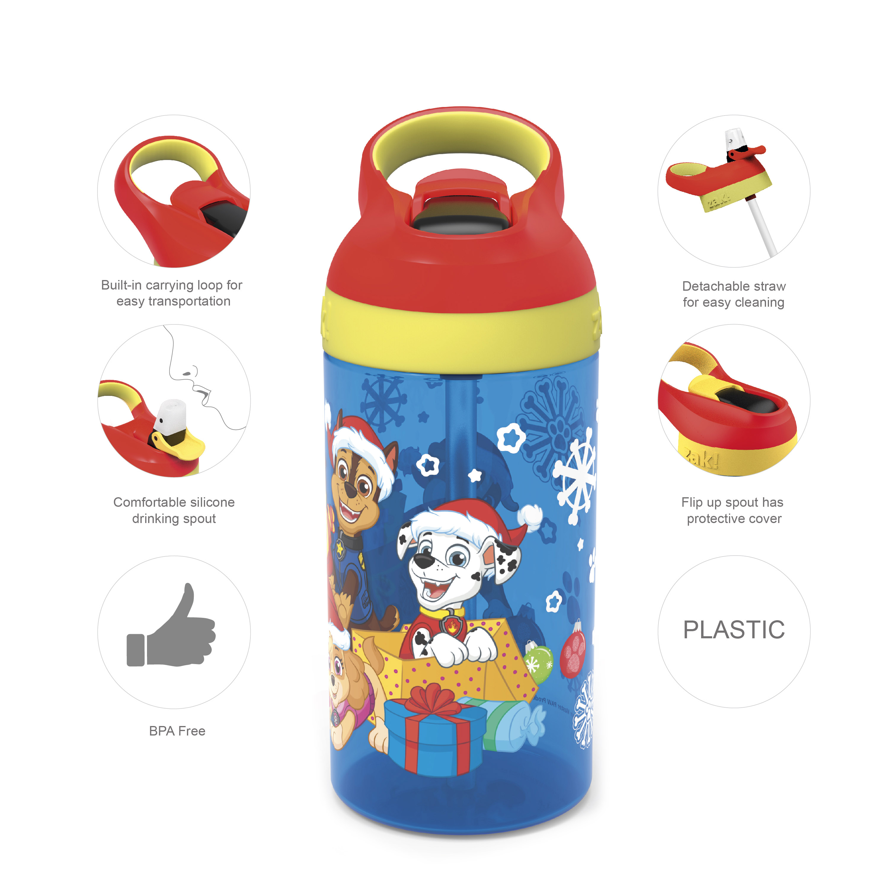 Paw Patrol 16 ounce Water Bottle, Chase, Marshall & Friends slideshow image 6