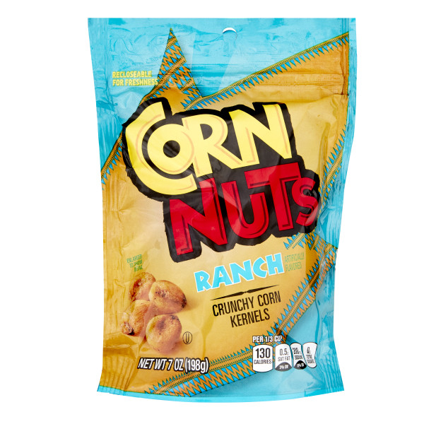 CORN NUTS Ranch Crunchy Corn Kernels Snack, 7 oz. Resealable Package . C1CB - Front Center Inner Pack (Hi Res)