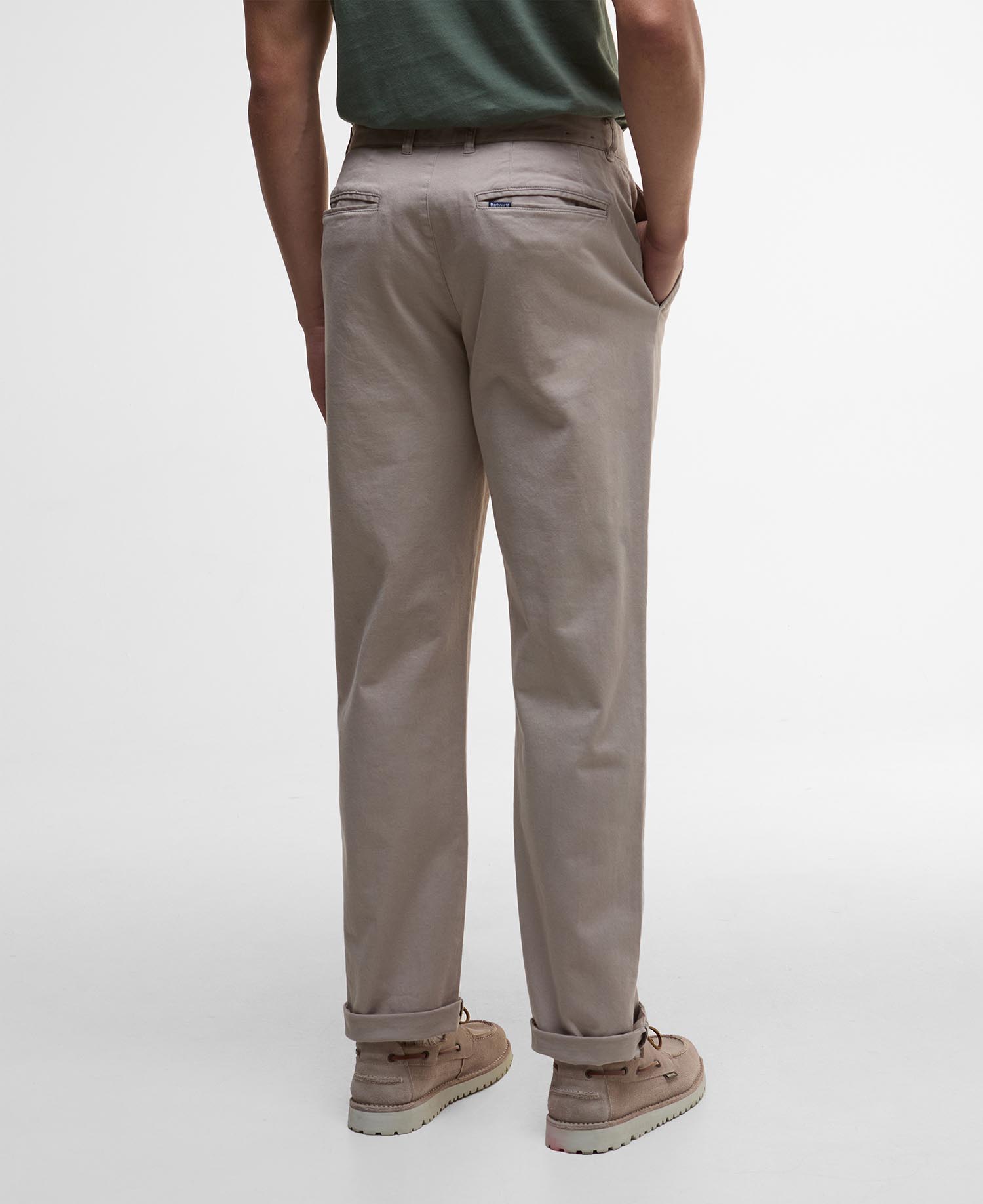 Pantaloni in tessuto stretch lavato dalla vestibilità leggermente aderente image number 2