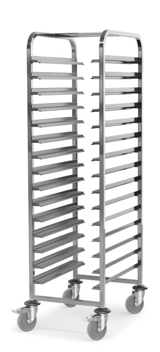 Carro 15 guías compatible con GN 1/1 y bandejas de pastelería.