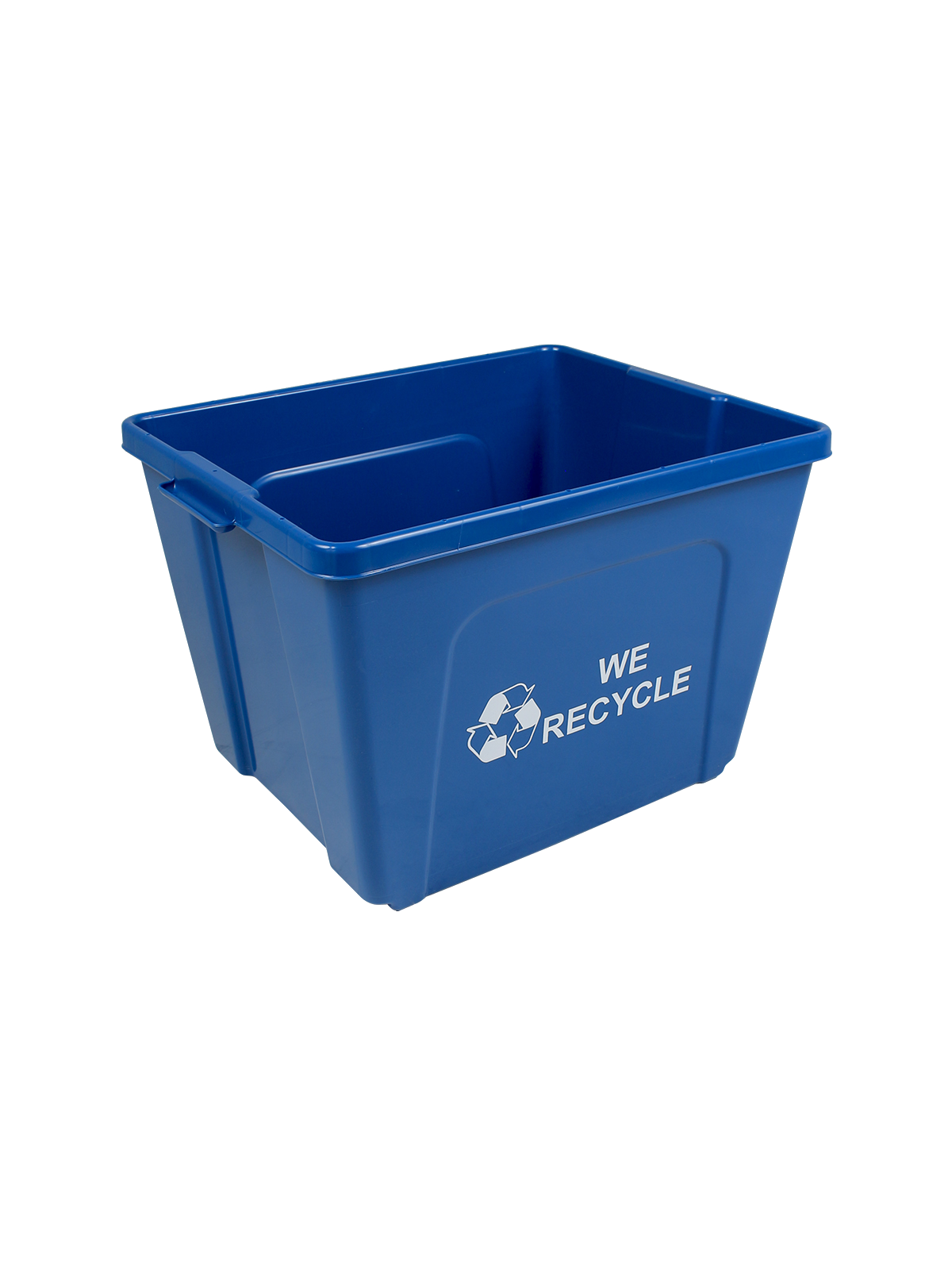 CURBSIDE – Single – Body – True 14 – Mobius Loop-We Recycle 2 Sides – Busch Blue