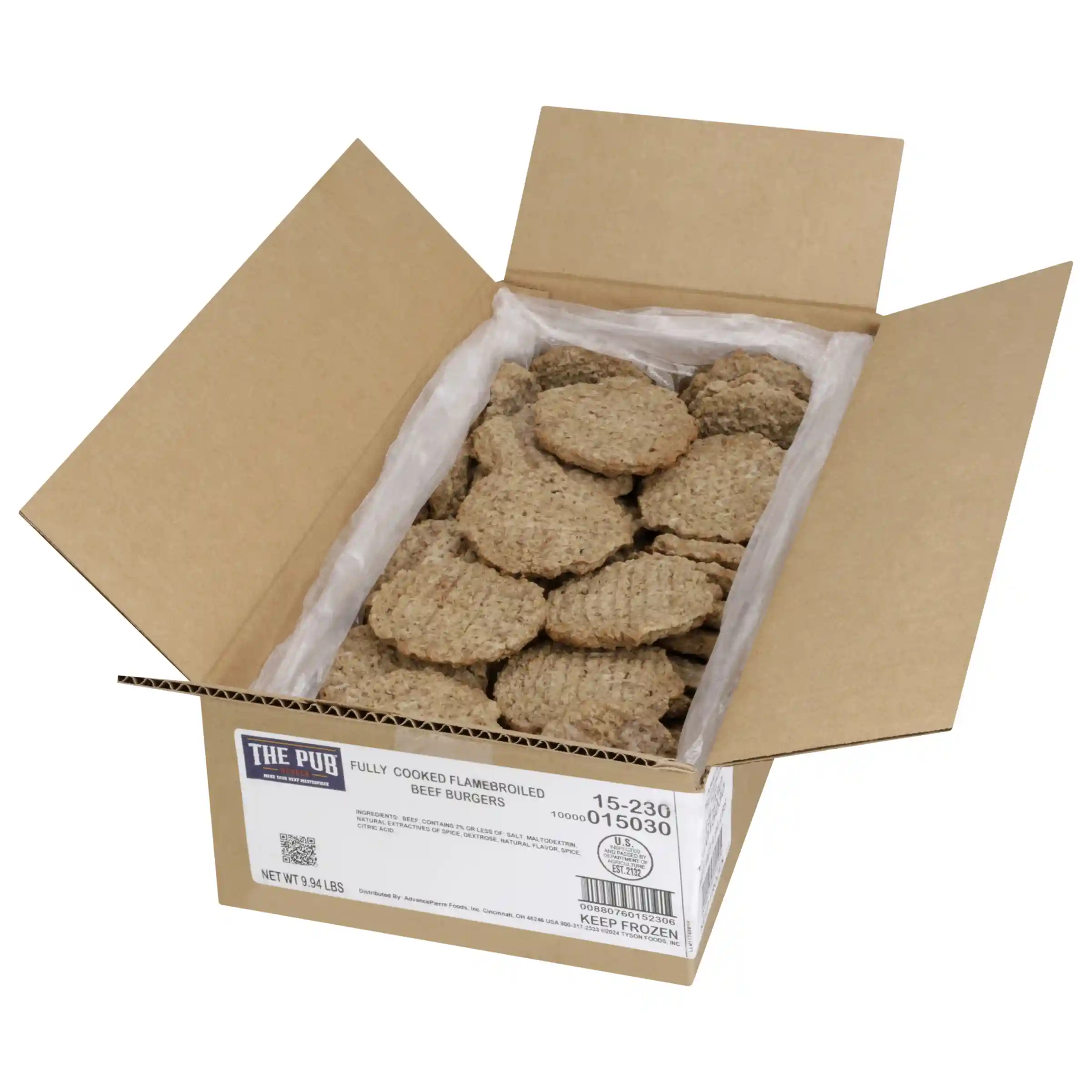 AdvancePierre™ The Pub® Fully Cooked Flame Grilled Beef Burger, 3 oz._image_4