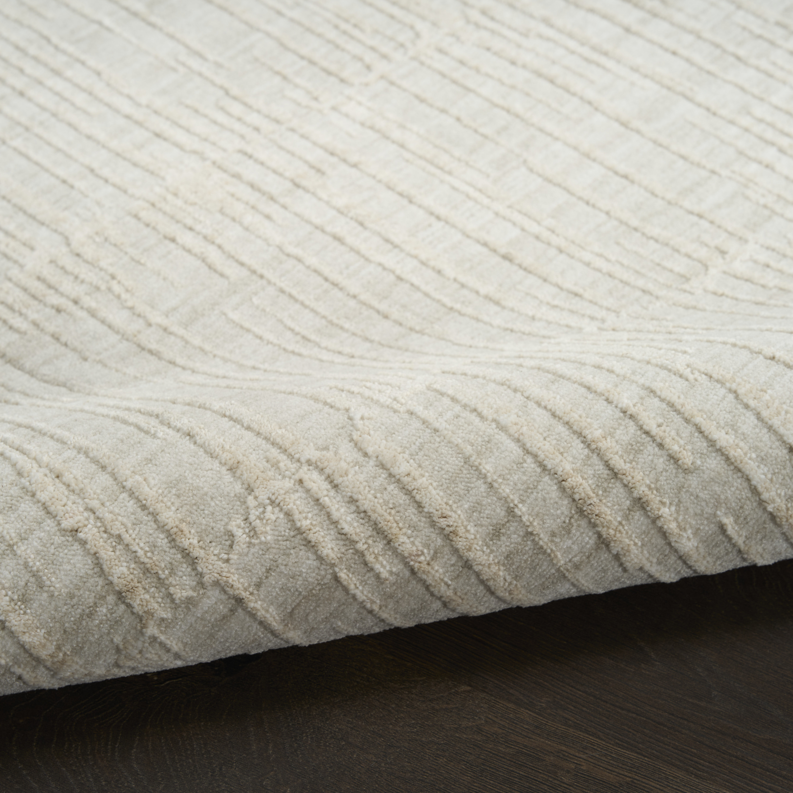 Calvin Klein CK079 Notes 7'10" x 9'10" Silver Ivory Modern Indoor Rug