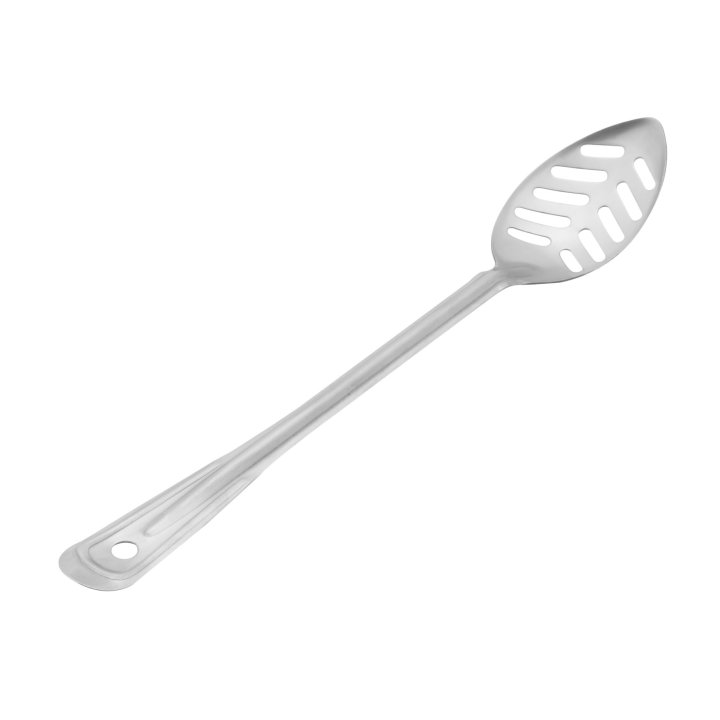 15-inch slotted stainless steel spoon