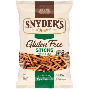 Snyder’s of Hanover Pretzels, Gluten Free Pretzel Sticks, 8 Oz
