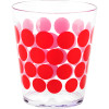 Dot Dot 15 ounce Old-Fashion Glass, Red slideshow image 1 Dot Dot 15 ounce Old-Fashion Glass, Red slideshow image 1