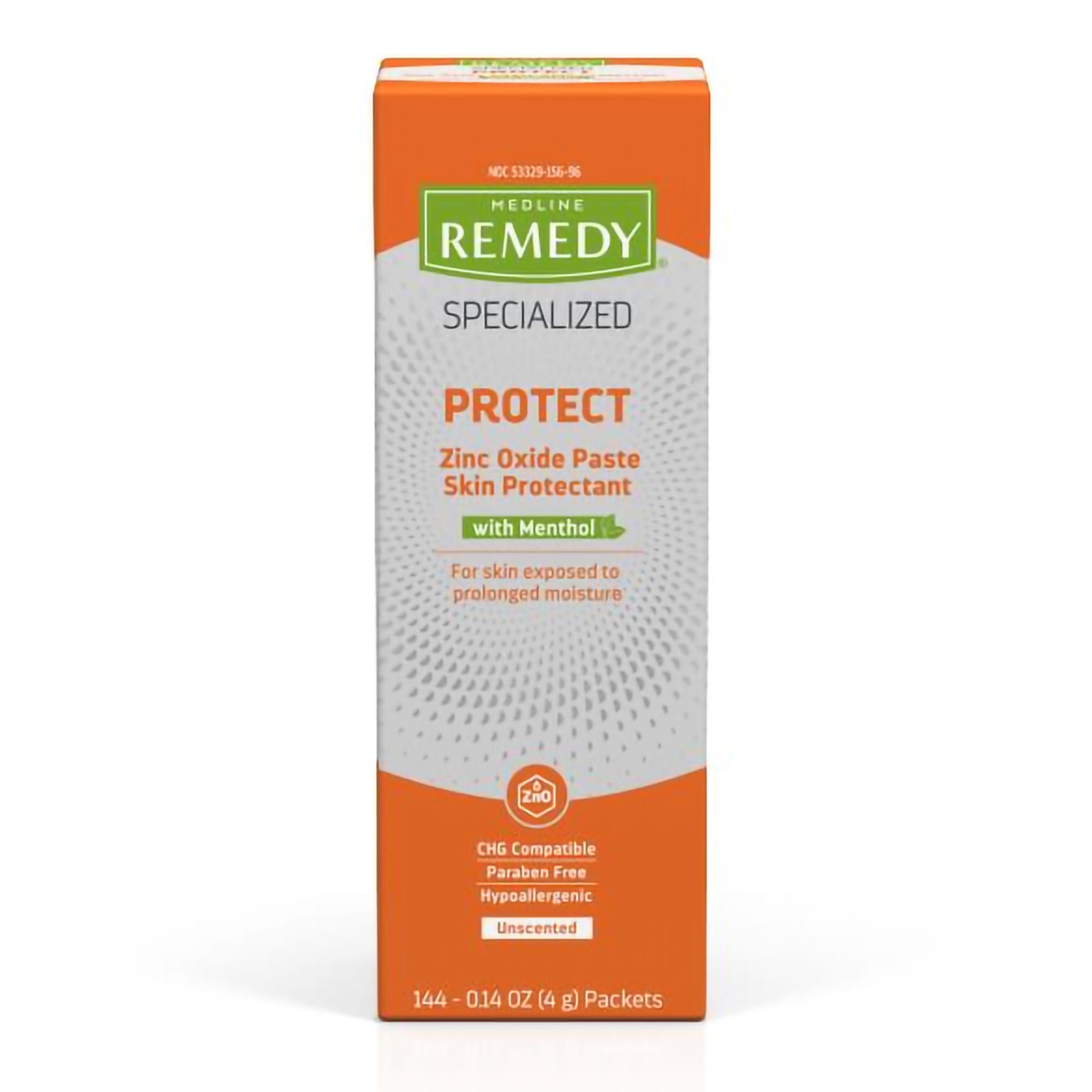 Medline ZINC, PASTE REMEDY SPECIALIZEDW/MENTHOL 4G (144/GR)