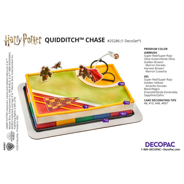 HARRY POTTER™ Quidditch™ Chase Cake Decorating Instruction Card