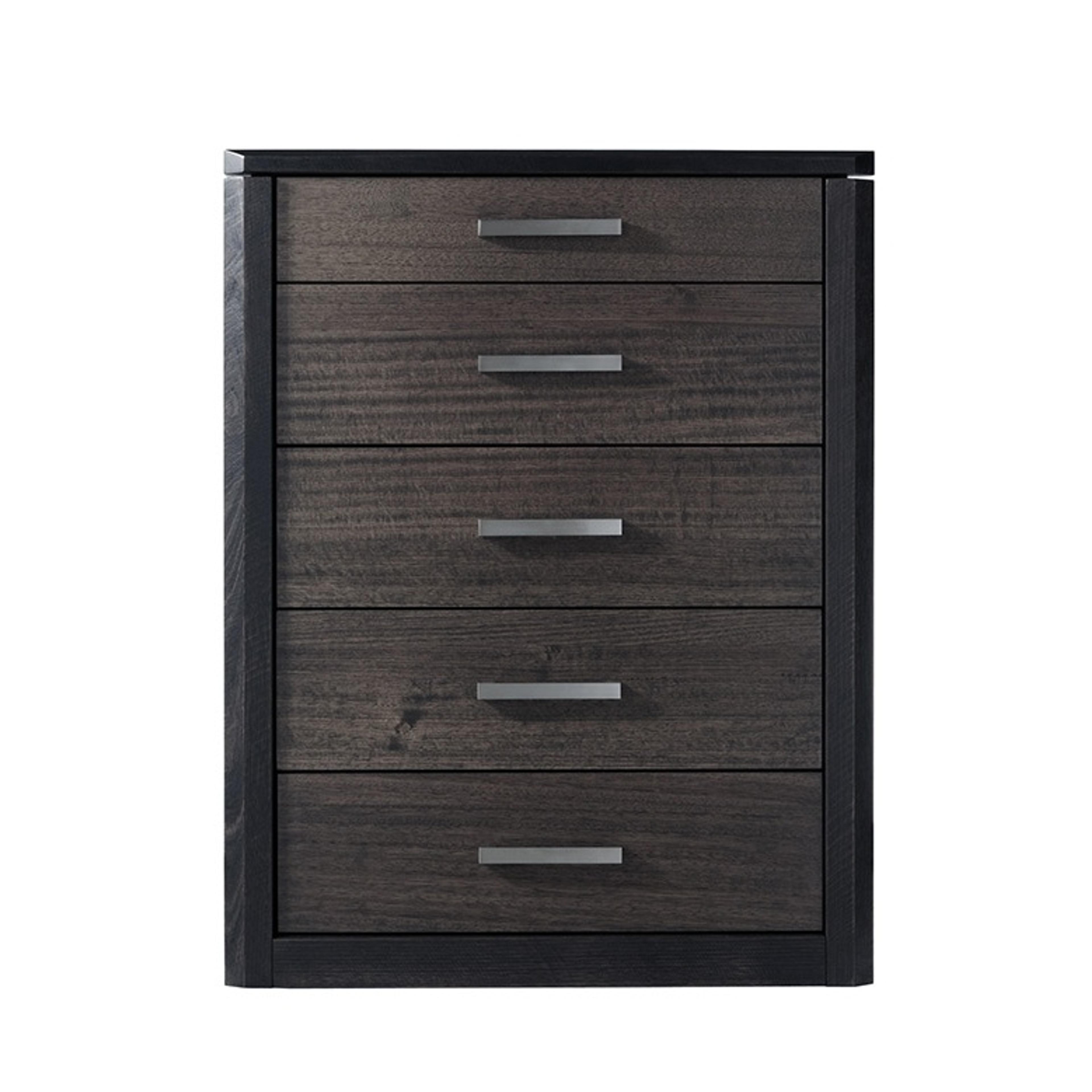 Product image of the  Maitland Tallboy (5 Drawer), Charcoal from Forty Winks