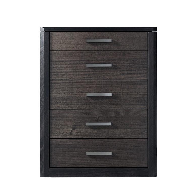 Product image of the  Maitland Tallboy (5 Drawer), Charcoal from Forty Winks