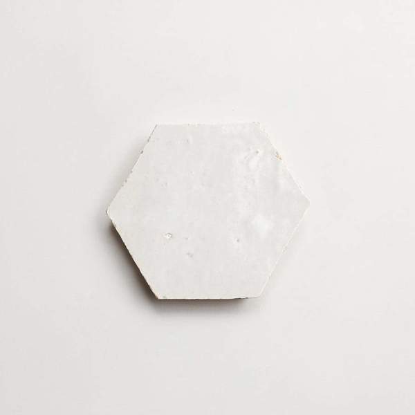 clé zellige | hex | gloss | weathered white | sample 