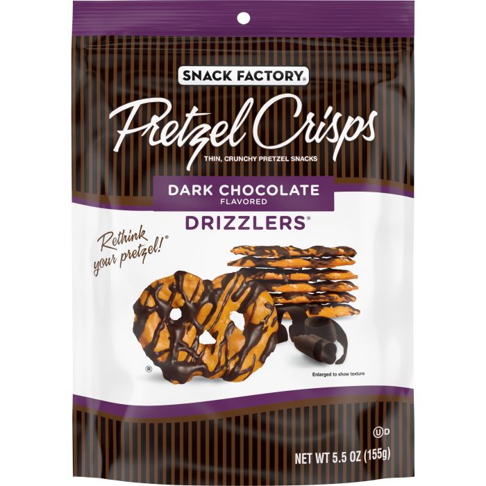Dark Chocolate Pretzel Crisps Drizzlers