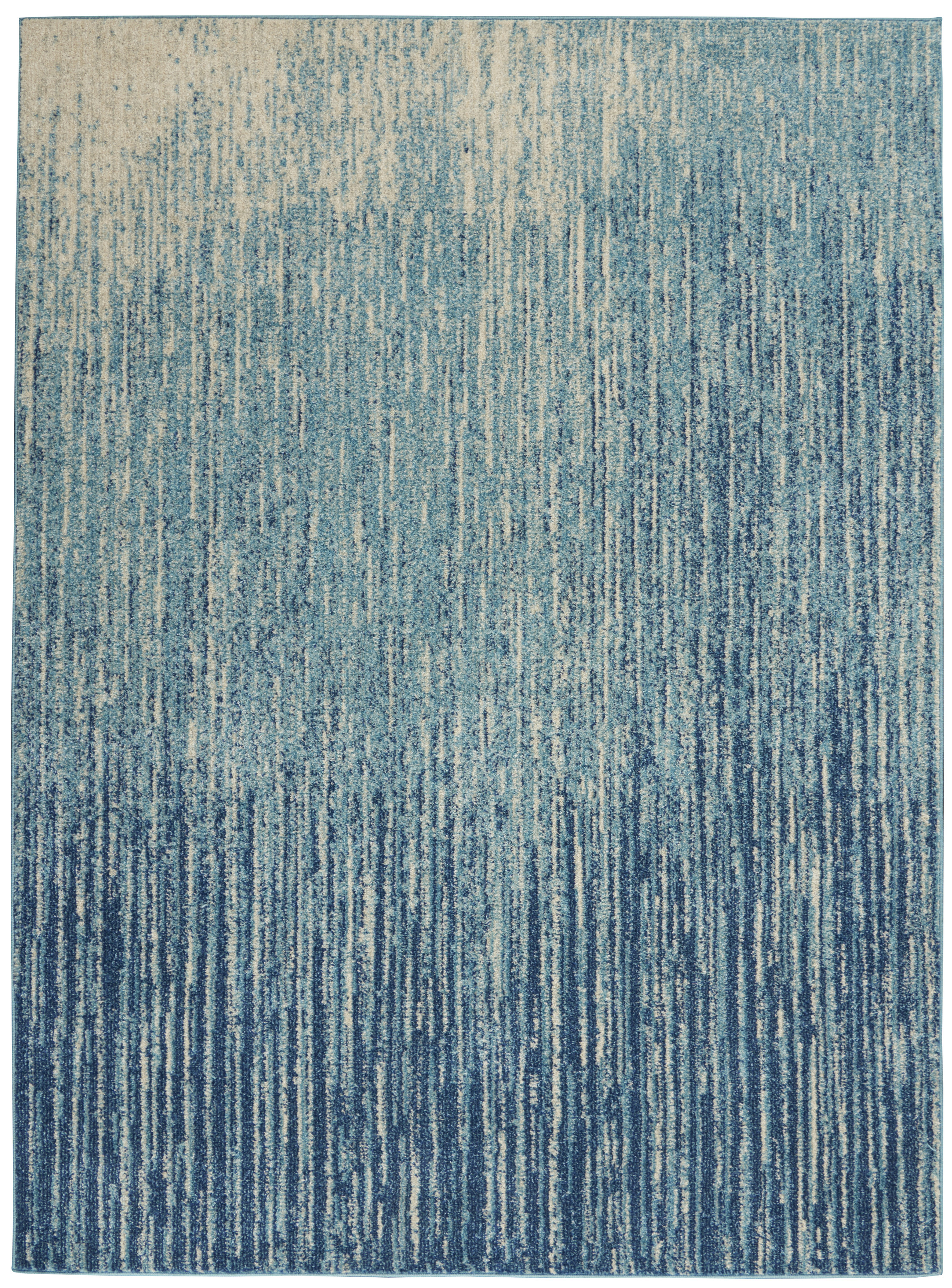 Nourison Passion 3'9" x 5'9" Navy Light Blue Modern Indoor Rug