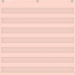 Teacher Created Resources&reg; Blush 7 Pocket Chart, 28" x 28" TCR20102