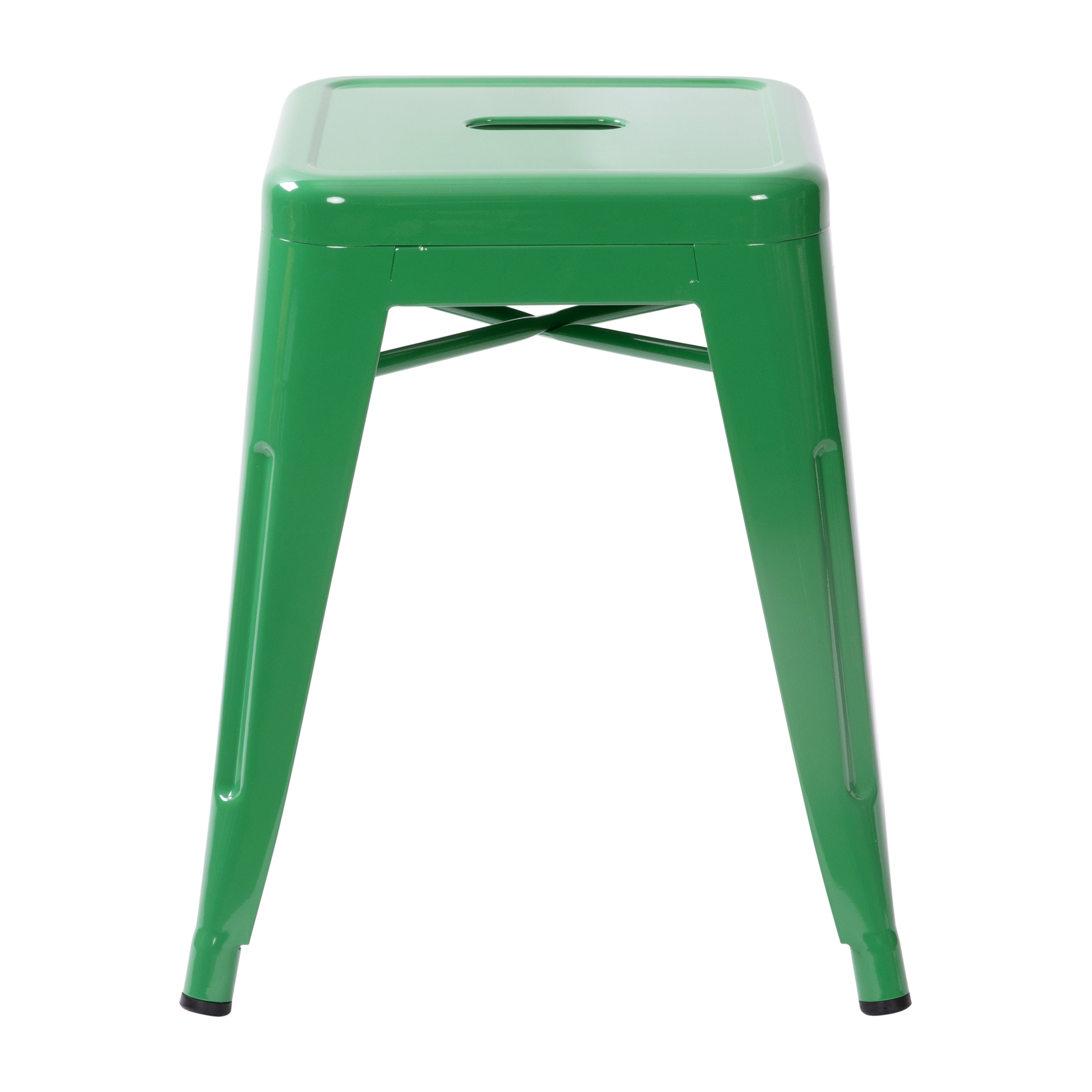 18" Table Height Stool, Stackable Backless Metal Indoor Dining Stool, Commerc... - Picture 112 of 114