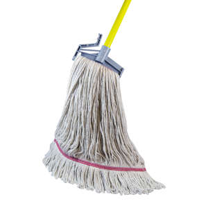 Hillyard, King Cotton Cut-End Wet Mop Head with 1.25" Headband, 24 oz, Natural