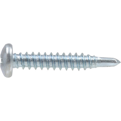 Zinc Pan Head Phillips Self Drilling Screws #8-18 x 1