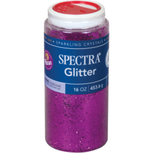 Spectra&reg; Glitter Sparkling Crystals, Magenta, 1 lb., 1 Jar