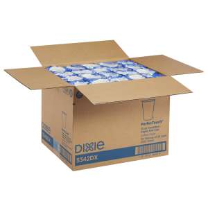 Dixie®, PerfecTouch WiseSize™ 12 oz Insulated Paper Hot Coffee Cups, Multicolor