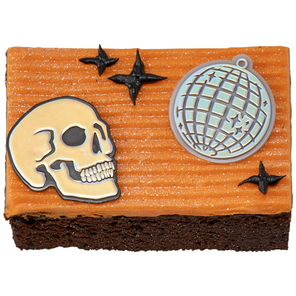 Metallic Skull Cupcake Rings