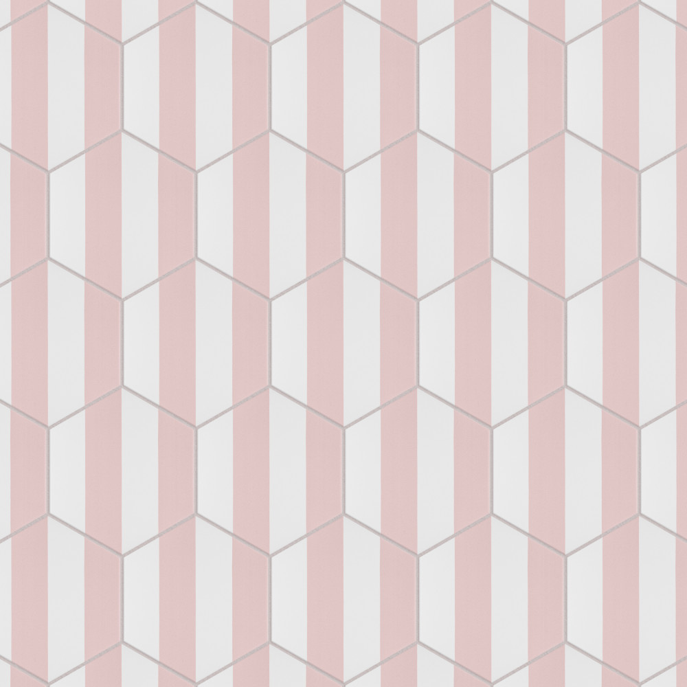 Sample – Porto Capri Hex Rose Porcelain Floor and Wall Tile