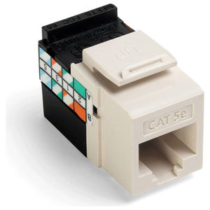 QuickPort® GigaMax® Cat 5e UTP Connector, Light Almond
