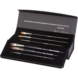 Artist Signature Collection by Cesc Farré, Watercolor Brushes, Assorted, 6 Brush Set in Gift Box