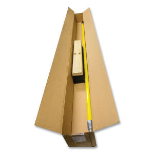 Boardwalk, 18in, Push Broom Kit, Tampico Bristles, Black