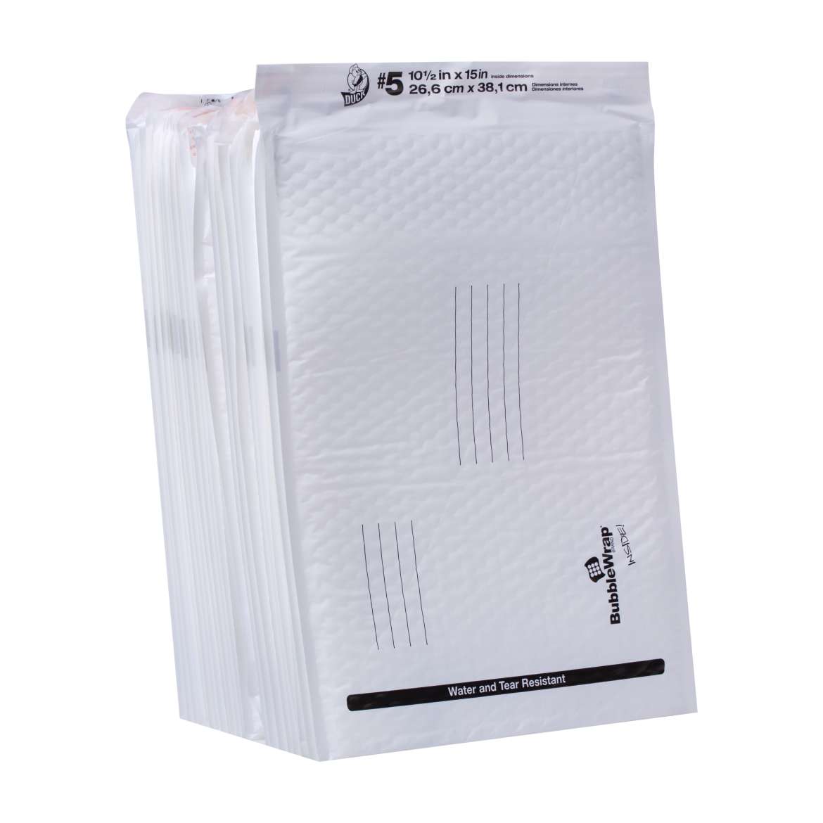 Poly Bubble Mailer 10.5 x 15 in, 25 pk Duck Brand
