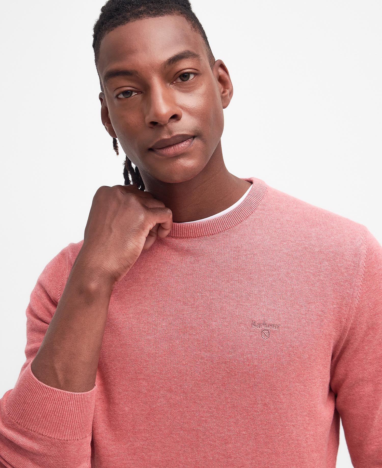 Pima Cotton Crew Neck Jumper image number 3