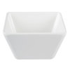 Small square melamine cubic display bowl in white