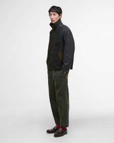 Patchwork Transport Waxed Jacket Sage Multi