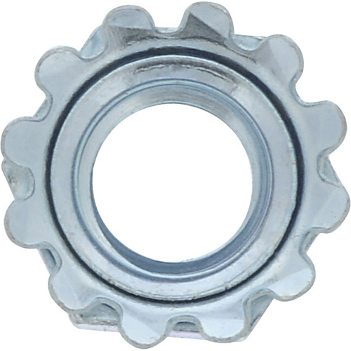 50-Pack Stainless Steel 10-32 Keps Nuts (Nylon Insert Lock Nuts) With Attached Washer